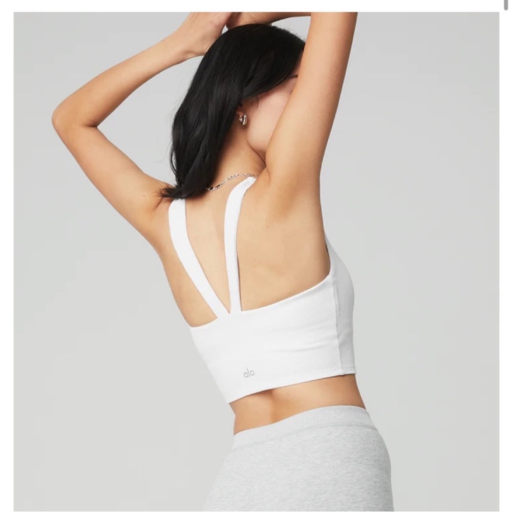 Alo Ribbed Bra Tank - Picture 2 of 9